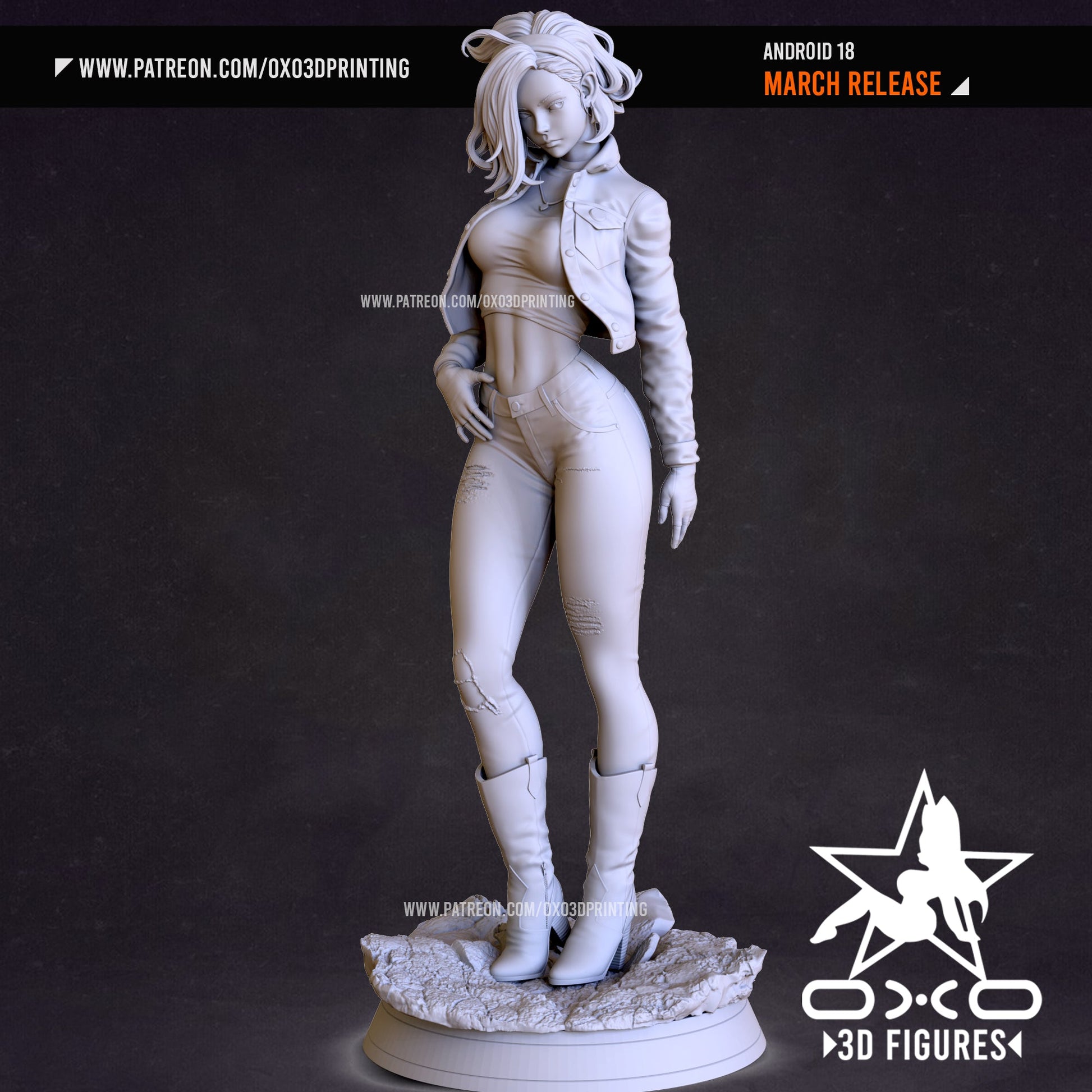 Android 18 - OXO3D - Dark Forge Arts