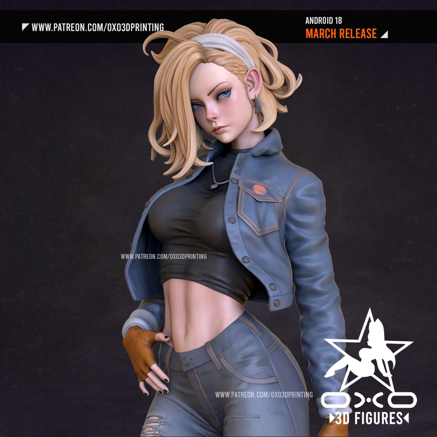 Android 18 - OXO3D - Dark Forge Arts