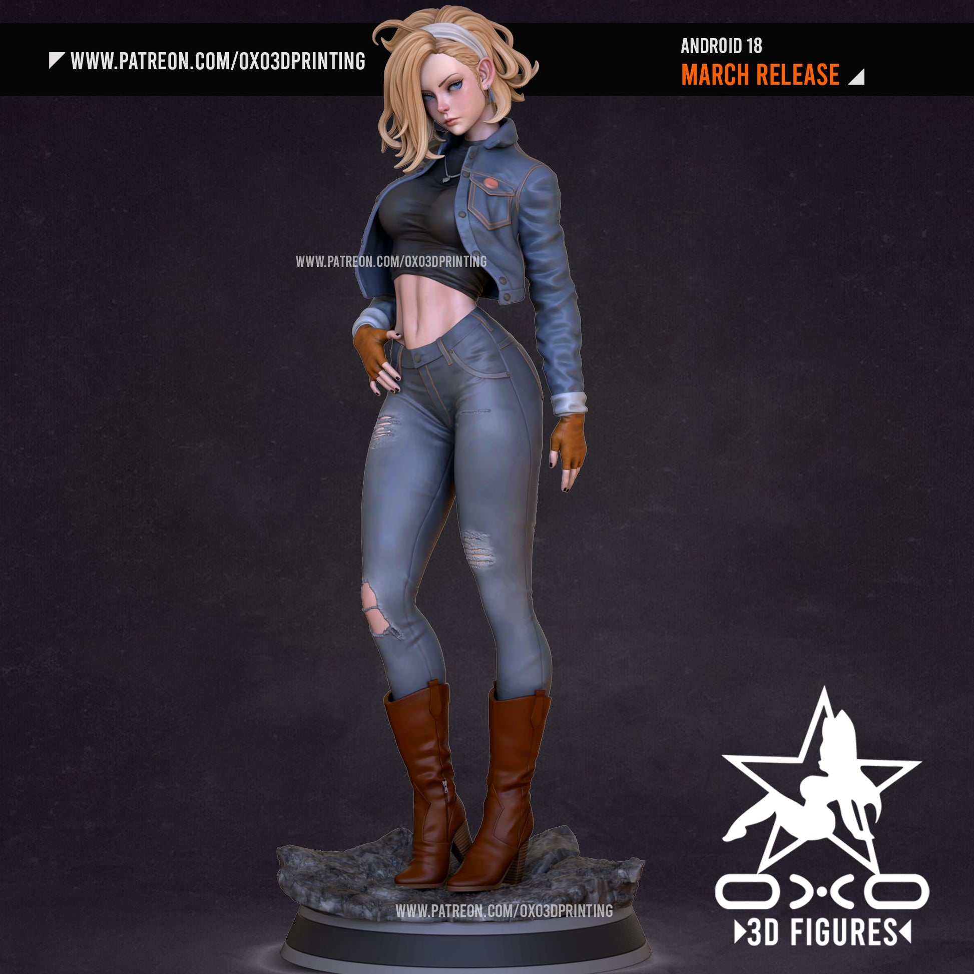 Android 18 - OXO3D - Dark Forge Arts