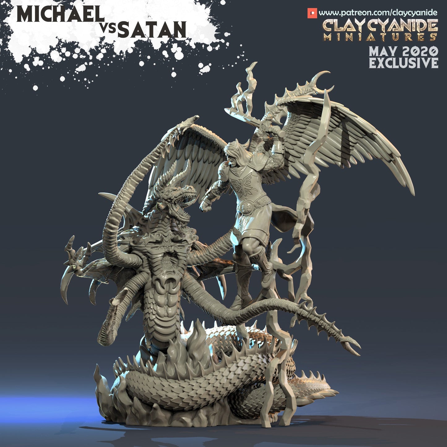 Angels vs Demons - ClayCyanide - Dark Forge Arts