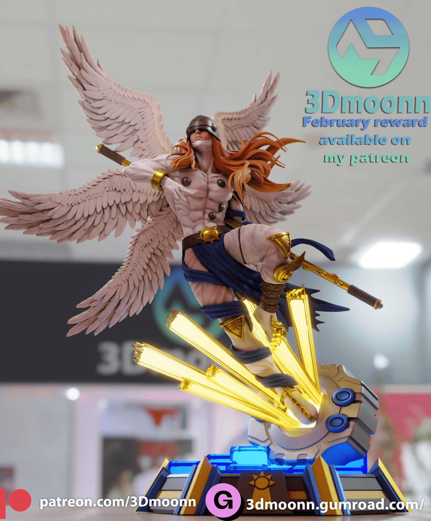 Angemon - 3DMoonn - Dark Forge Arts