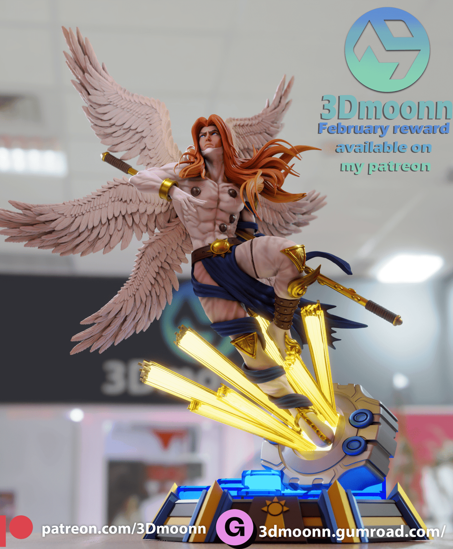 Angemon - 3DMoonn - Dark Forge Arts