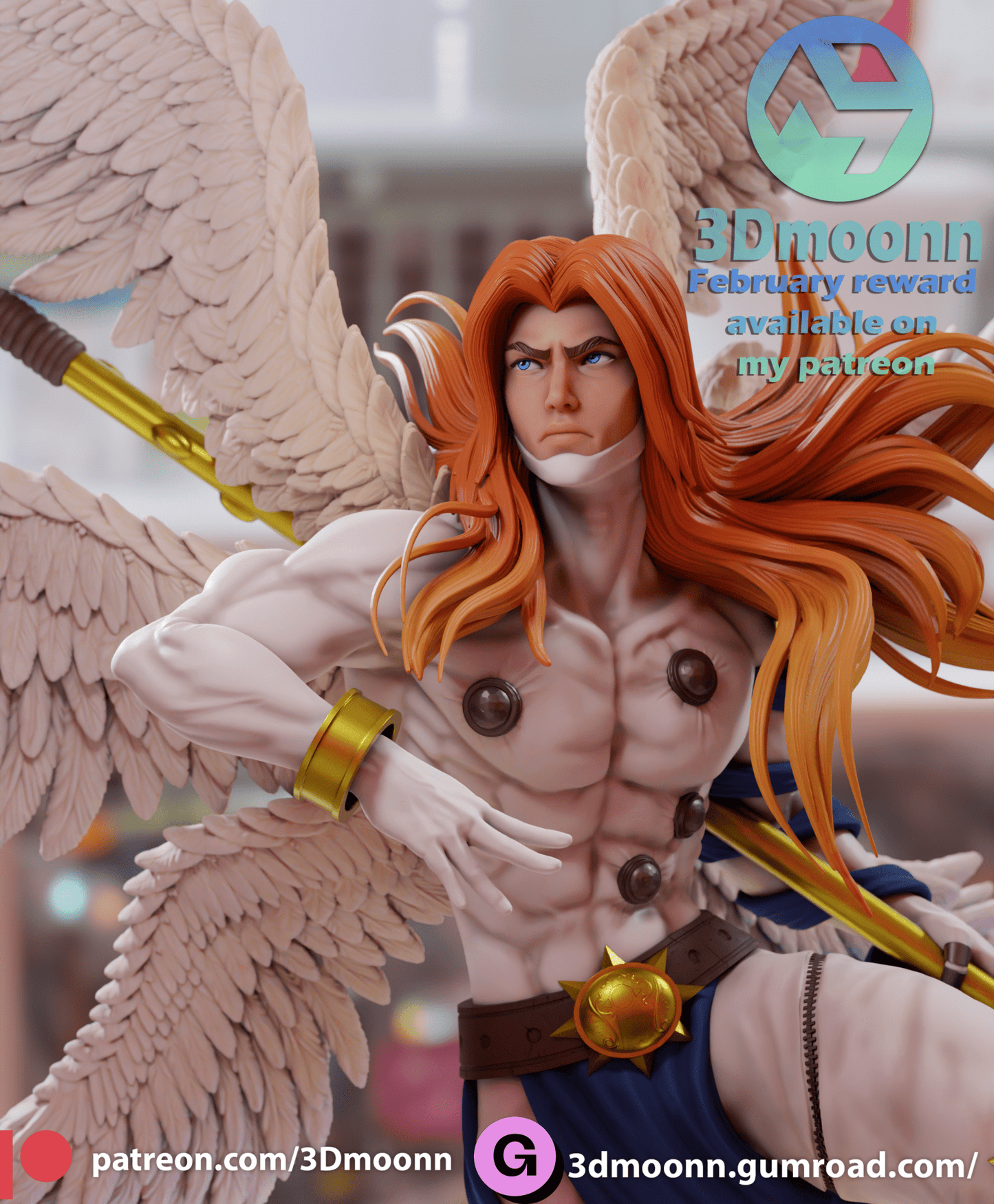 Angemon - 3DMoonn - Dark Forge Arts