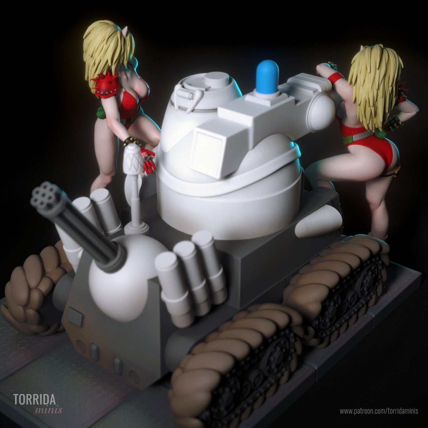Anna and Uni Puma - Torrida Minis - Dark Forge Arts