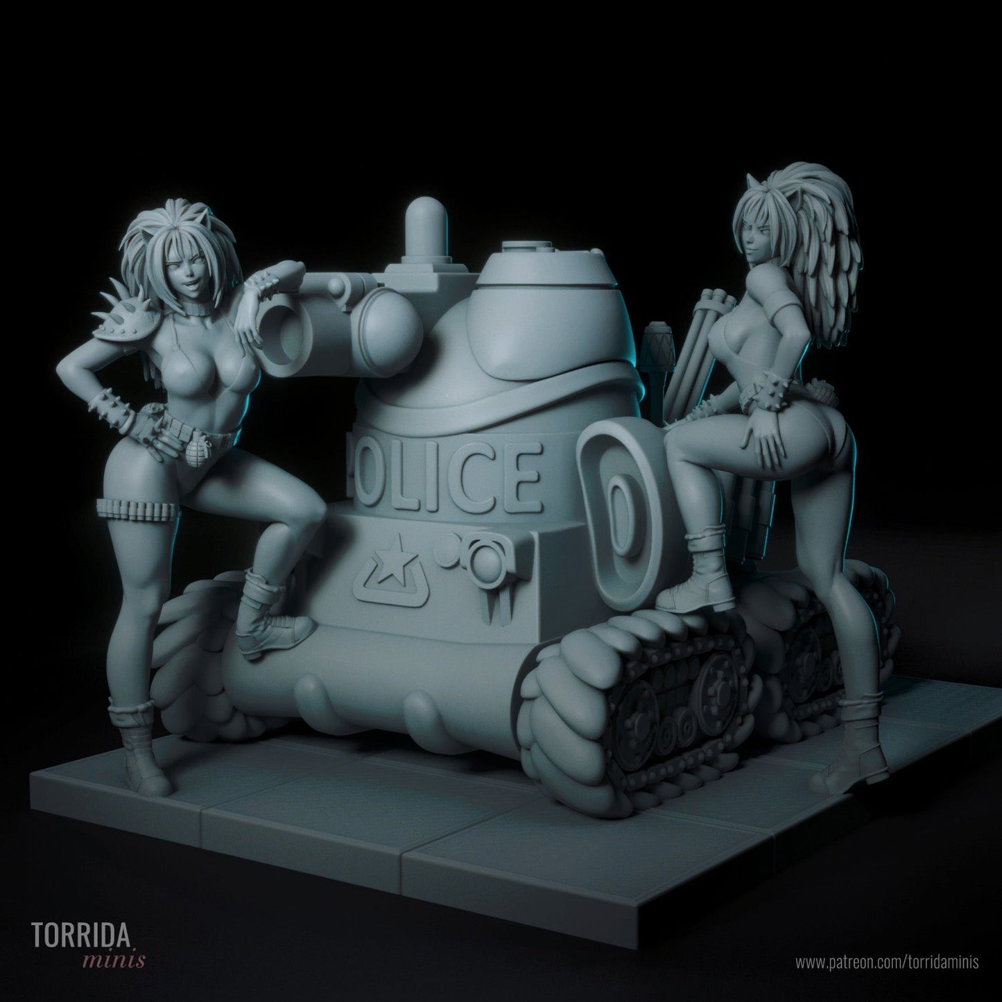 Anna and Uni Puma - Torrida Minis - Dark Forge Arts