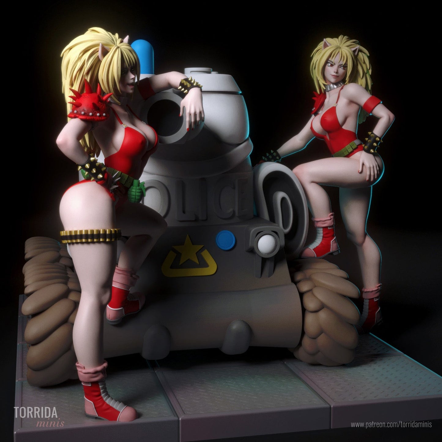 Anna and Uni Puma - Torrida Minis - Dark Forge Arts