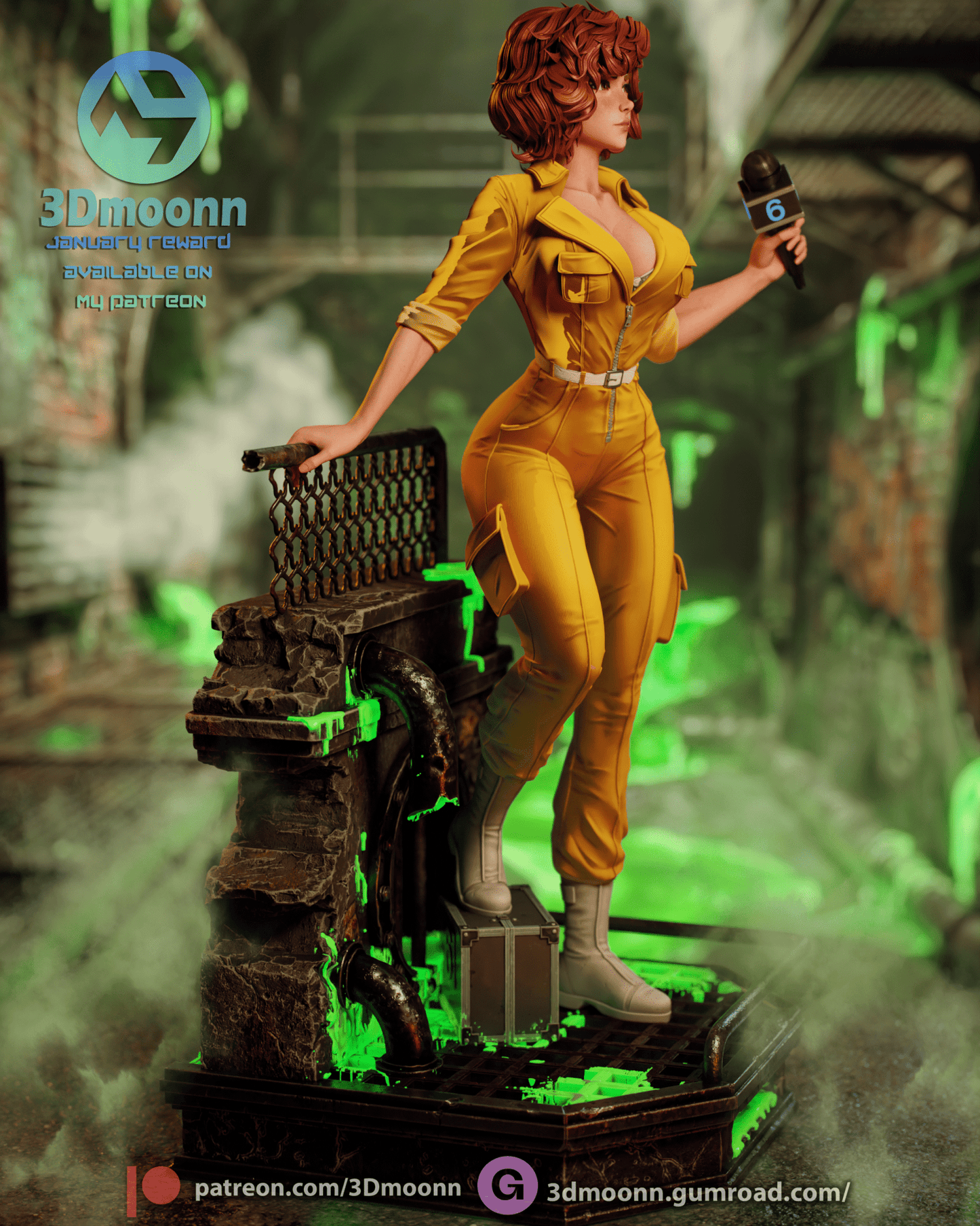 April O'Neil - 3DMoonn - Dark Forge Arts
