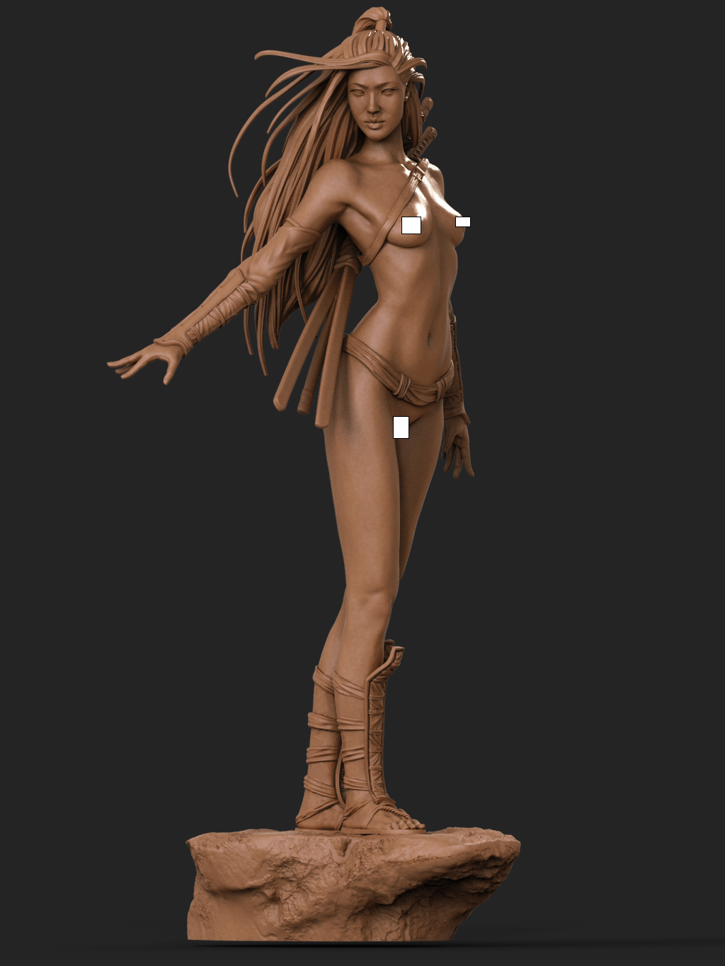 Asian Warrior - CA 3D Studios - Dark Forge Arts