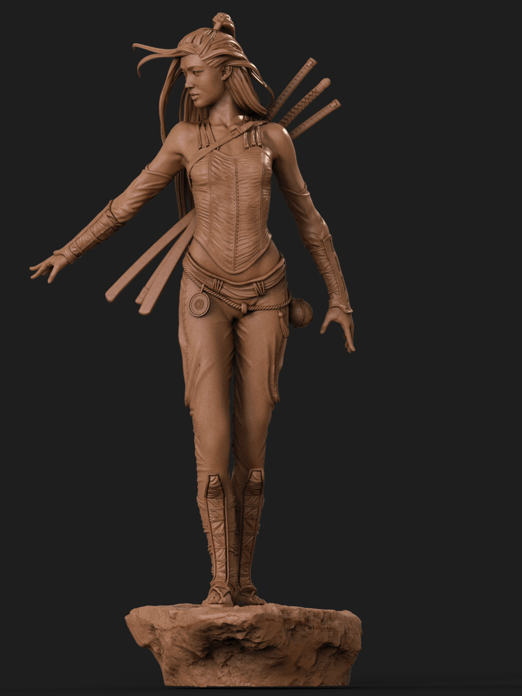 Asian Warrior - CA 3D Studios - Dark Forge Arts