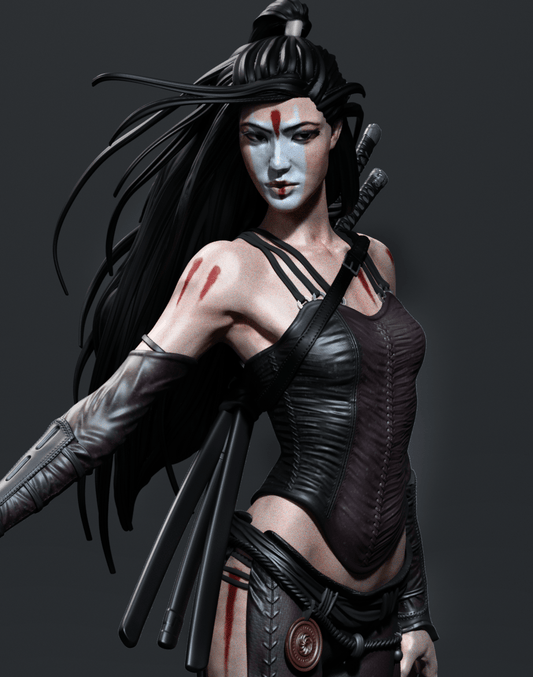 Asian Warrior - CA 3D Studios - Dark Forge Arts