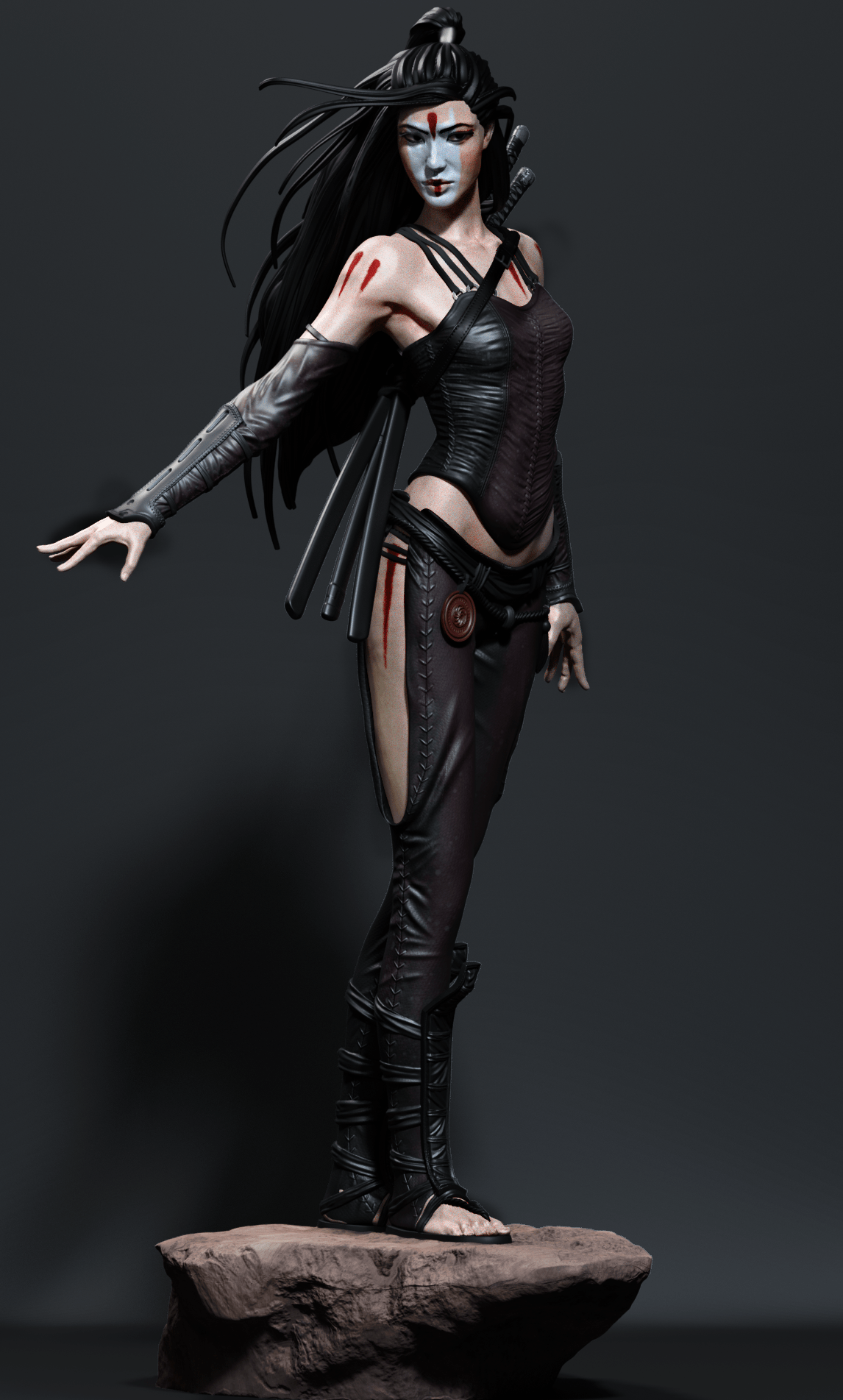 Asian Warrior - CA 3D Studios - Dark Forge Arts