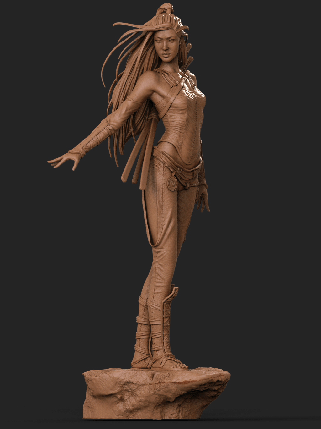 Asian Warrior - CA 3D Studios - Dark Forge Arts