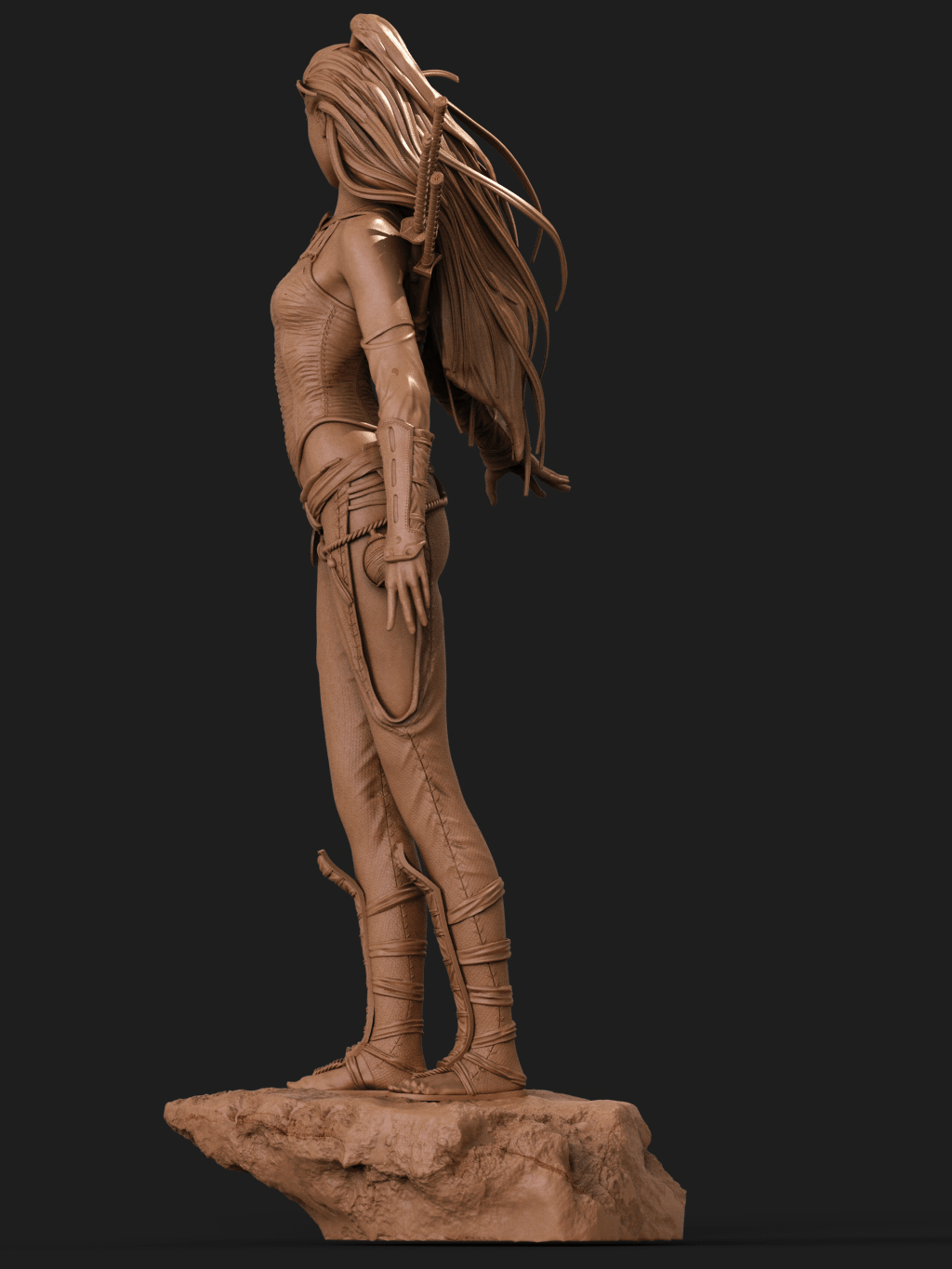 Asian Warrior - CA 3D Studios - Dark Forge Arts