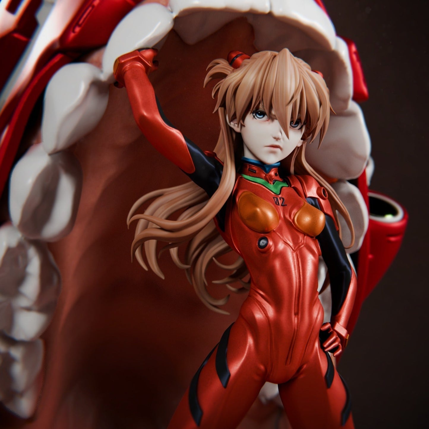 Asuka + Eva Diorama - CA 3D Studios - Dark Forge Arts