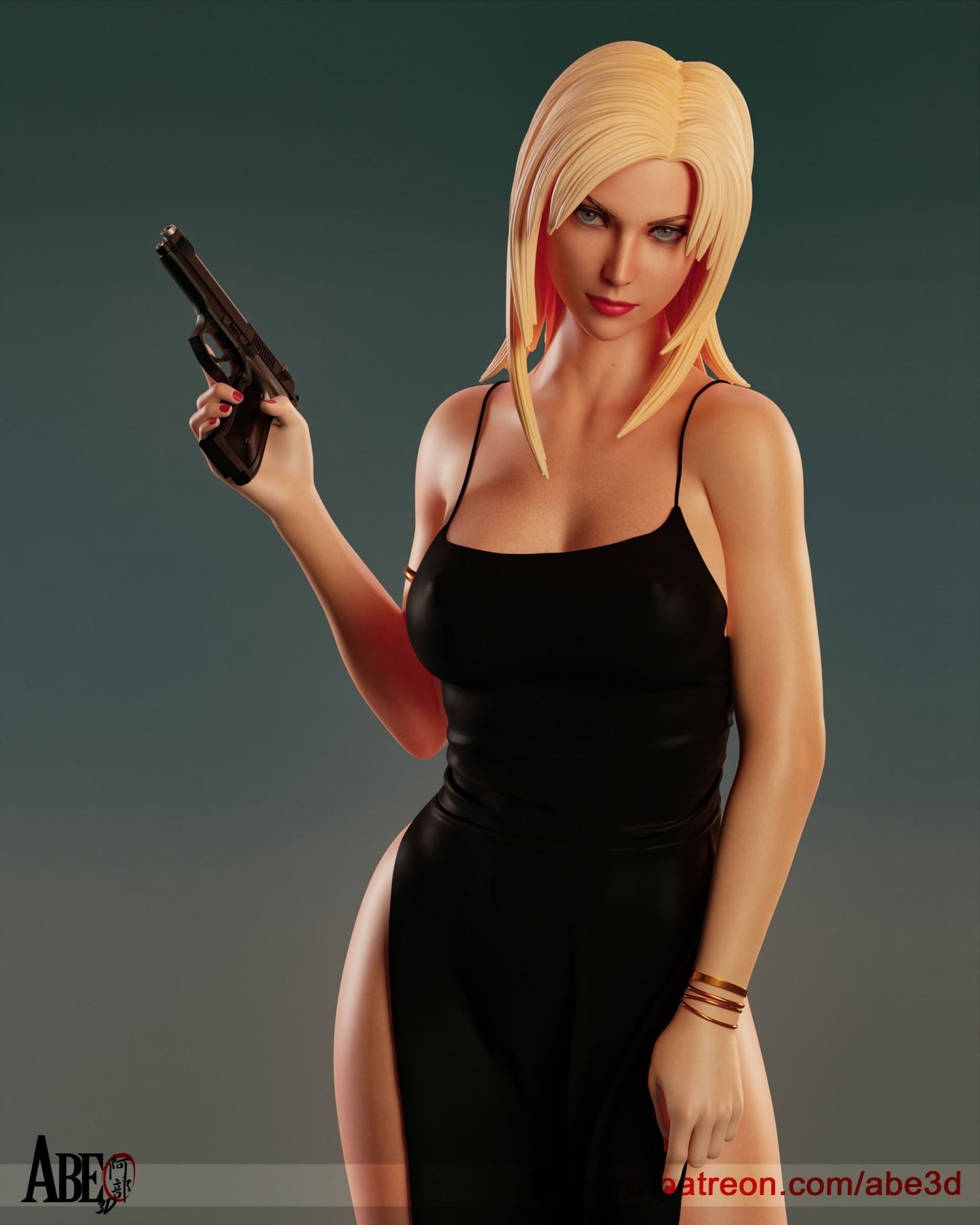 Aya Brea - Abe3D - Dark Forge Arts
