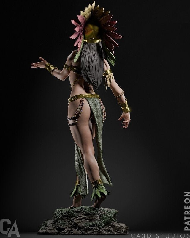 Aztec Godess - CA 3D Studios - Dark Forge Arts