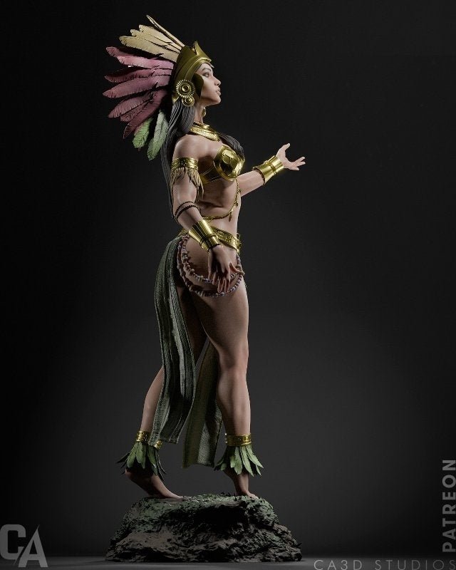 Aztec Godess - CA 3D Studios - Dark Forge Arts