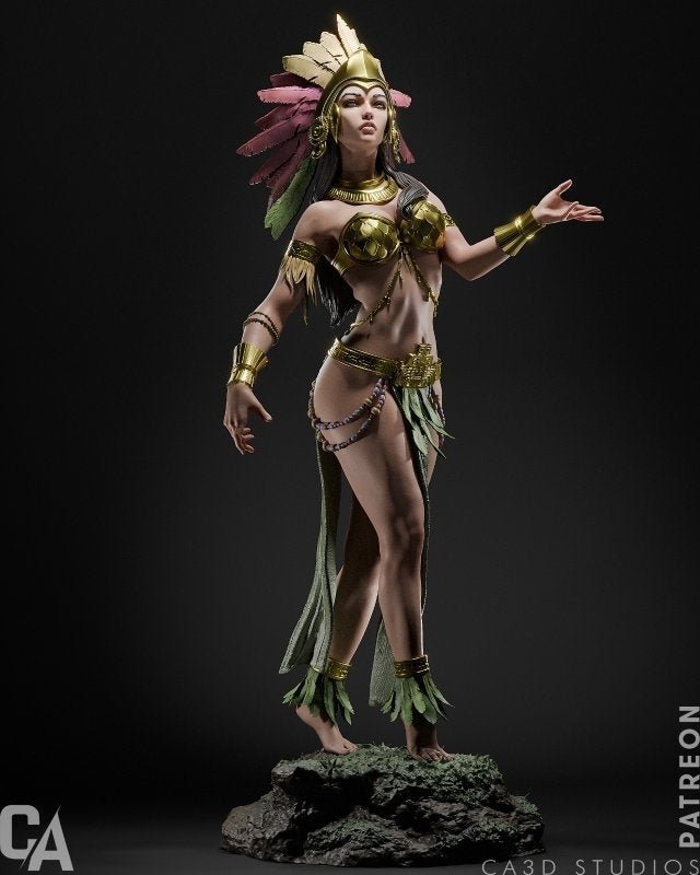Aztec Godess - CA 3D Studios - Dark Forge Arts