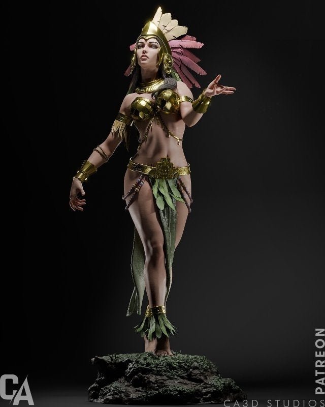 Aztec Godess - CA 3D Studios - Dark Forge Arts