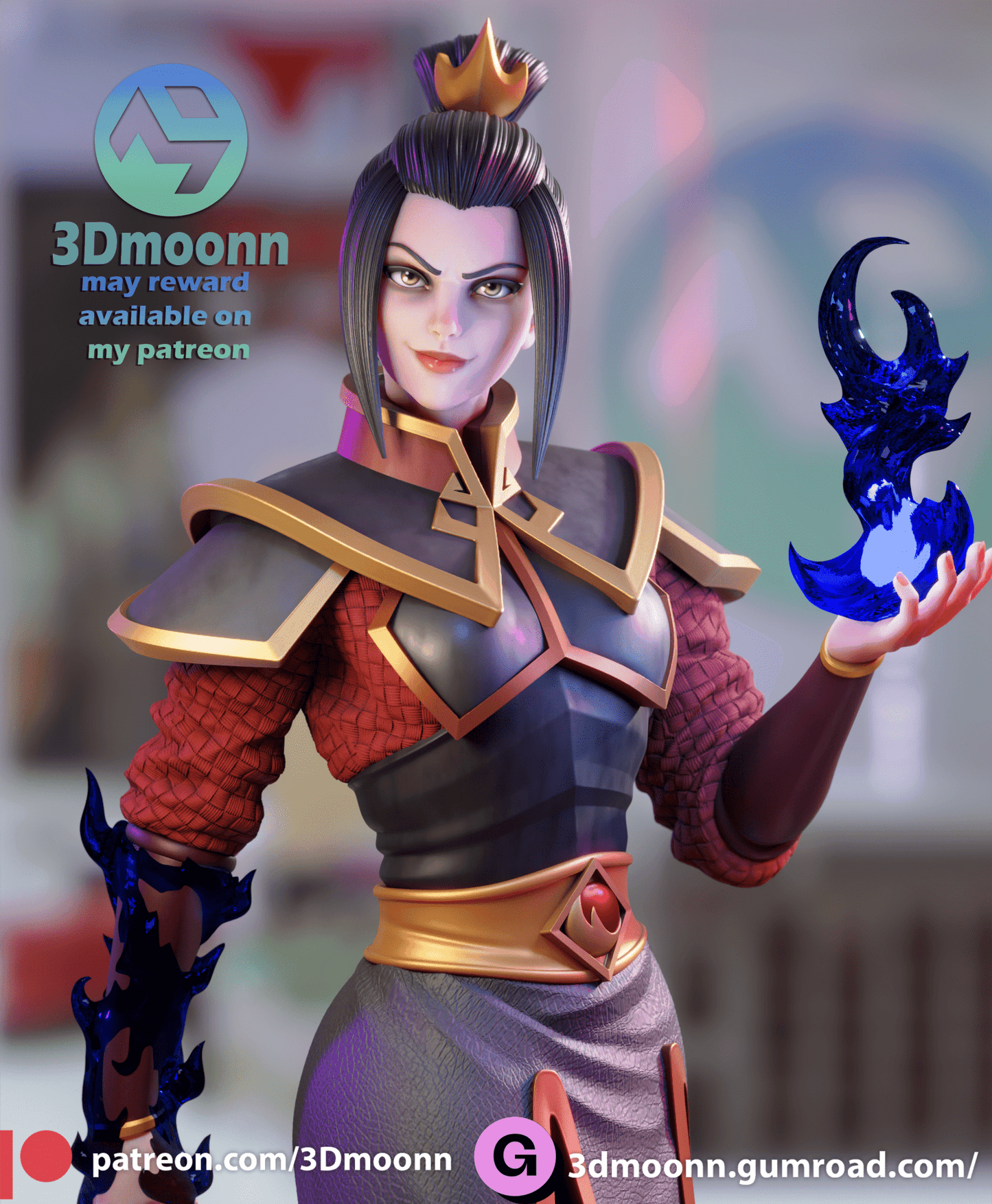 Azula - 3DMoonn - Dark Forge Arts