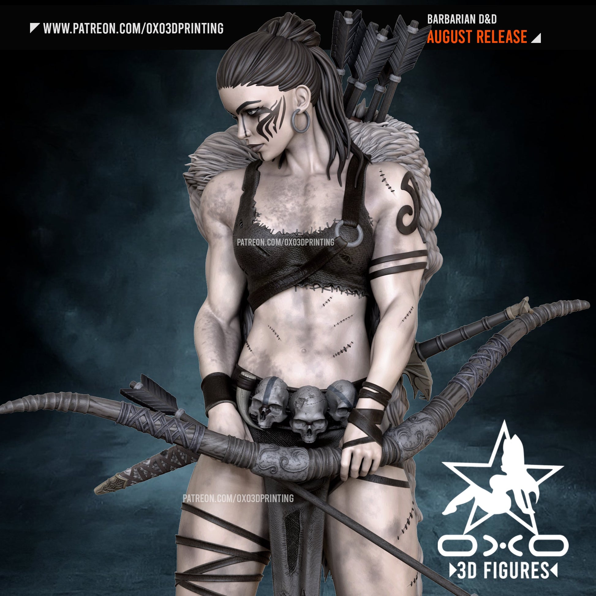Barbarian Archer - OXO3D - Dark Forge Arts