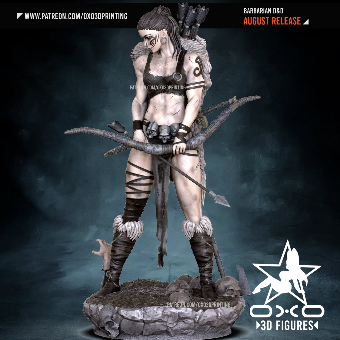 Barbarian Archer - OXO3D - Dark Forge Arts