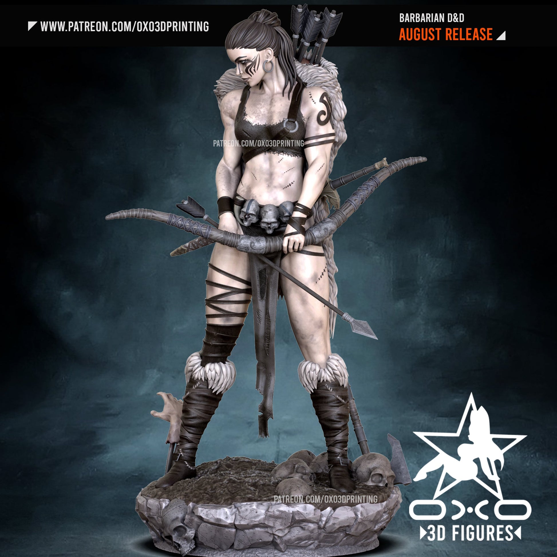 Barbarian Archer - OXO3D - Dark Forge Arts
