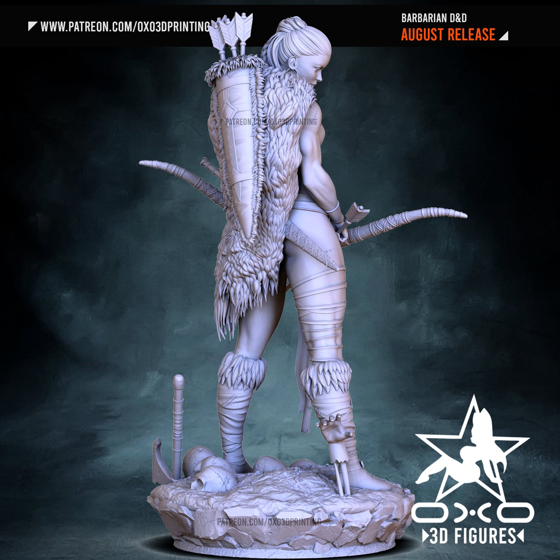 Barbarian Archer - OXO3D - Dark Forge Arts
