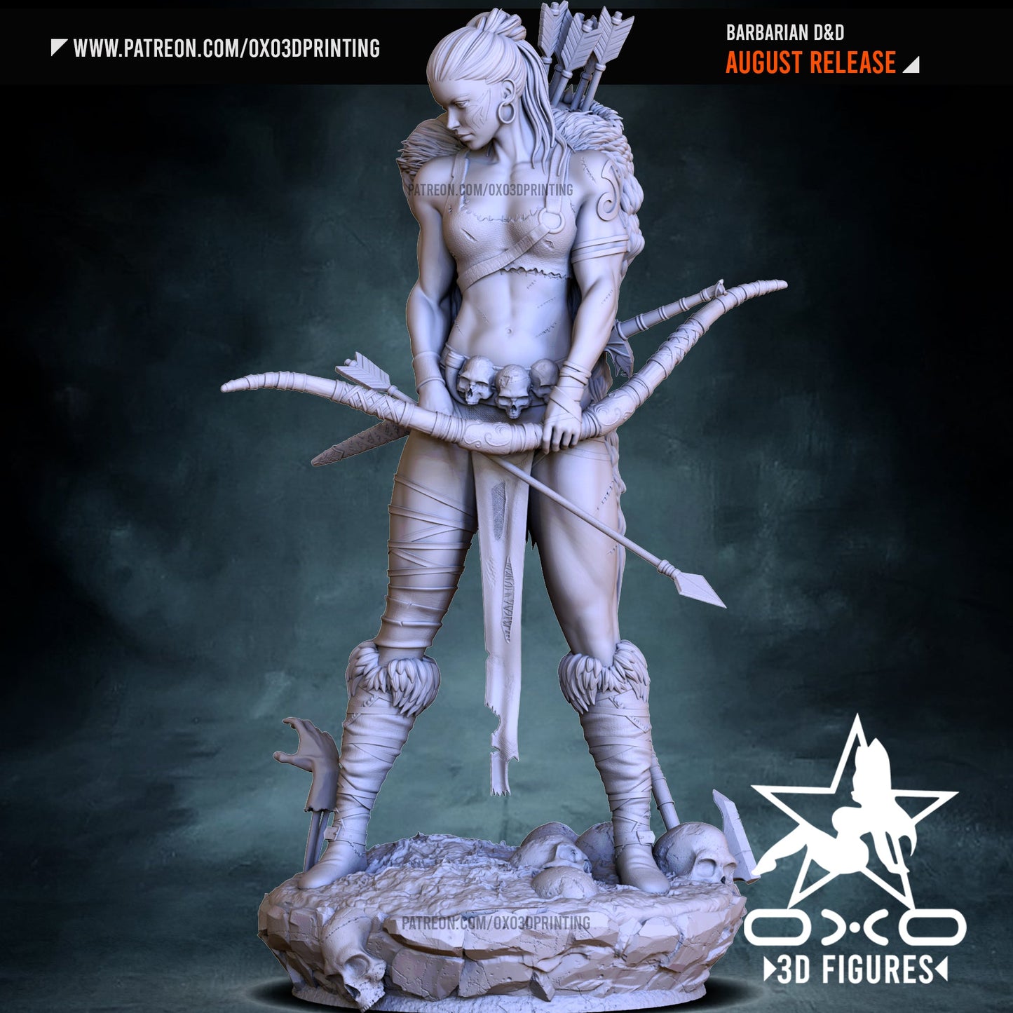 Barbarian Archer - OXO3D - Dark Forge Arts