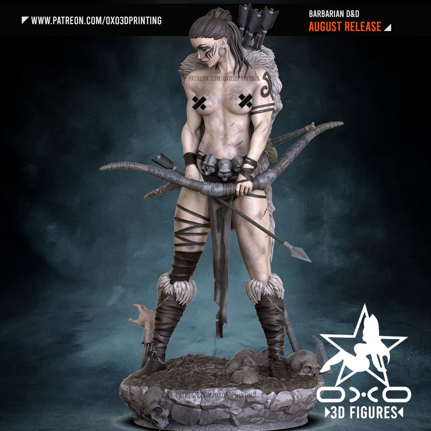 Barbarian Archer - OXO3D - Dark Forge Arts