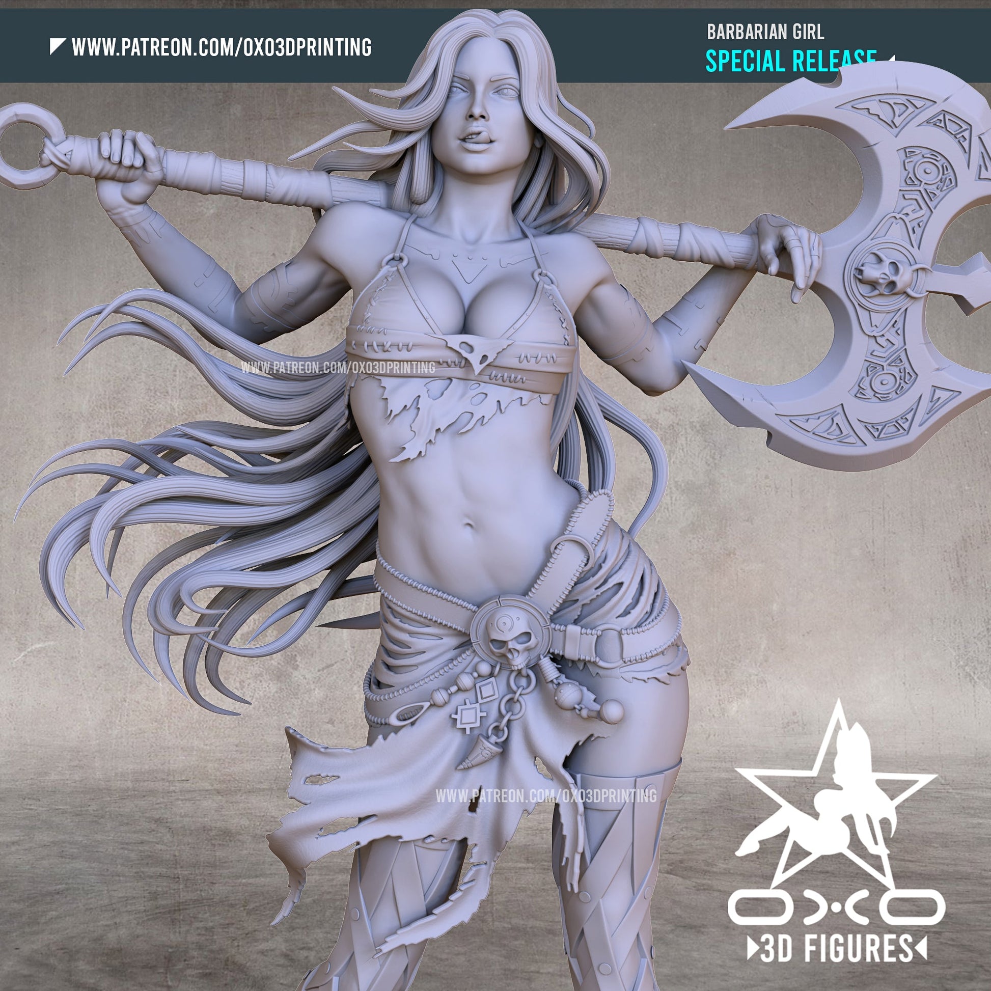 Barbarian - OXO3D - Dark Forge Arts