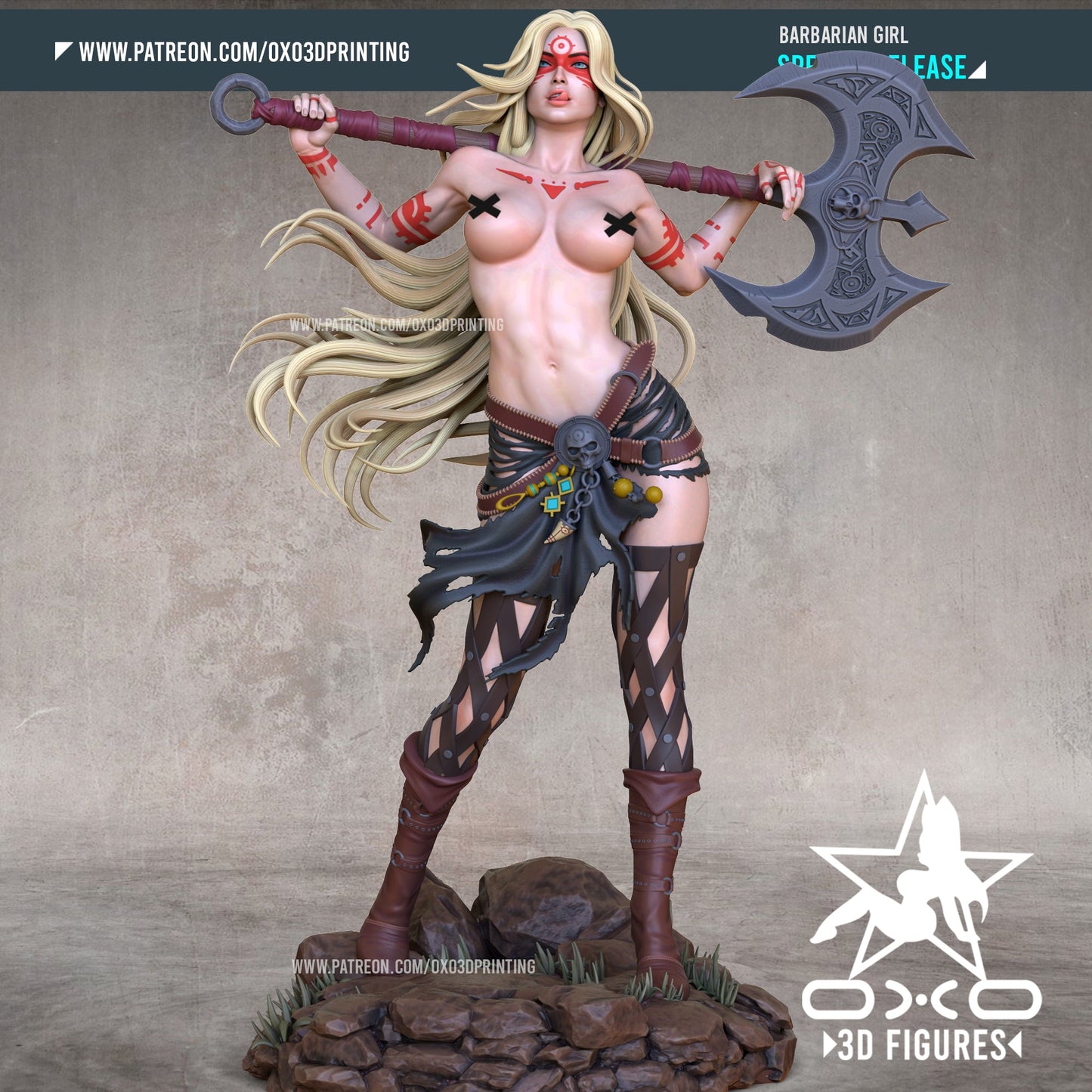 Barbarian - OXO3D - Dark Forge Arts