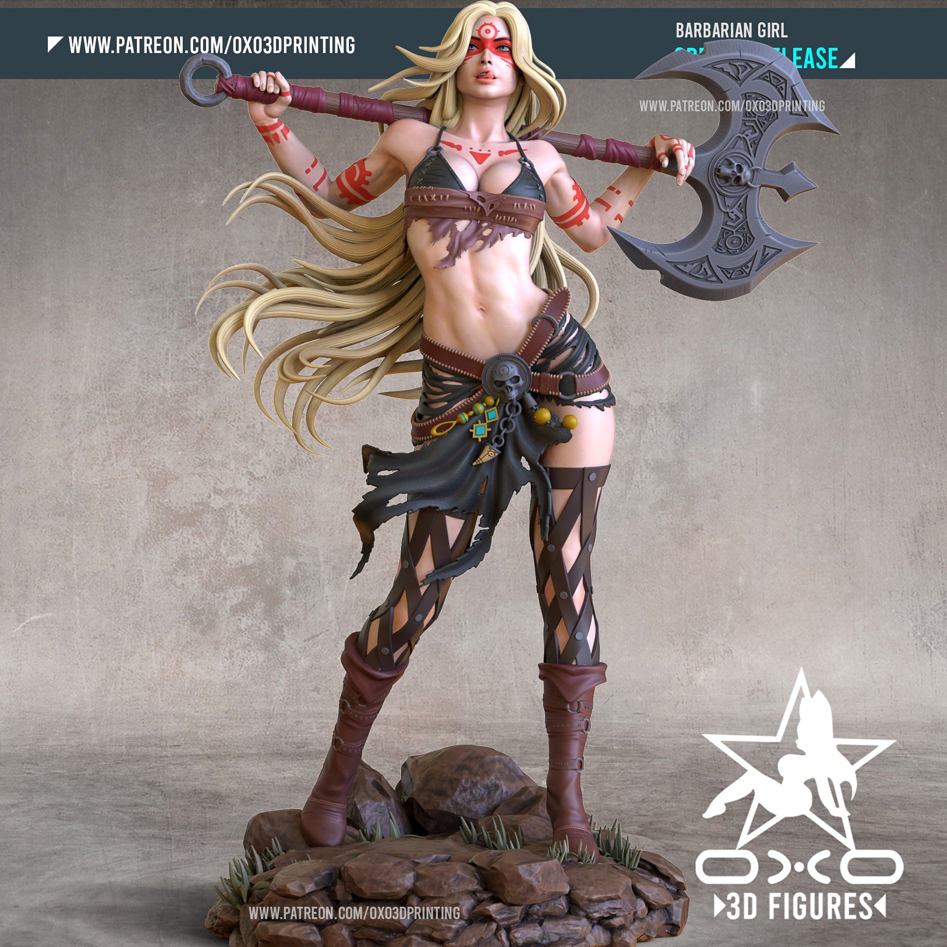 Barbarian - OXO3D - Dark Forge Arts