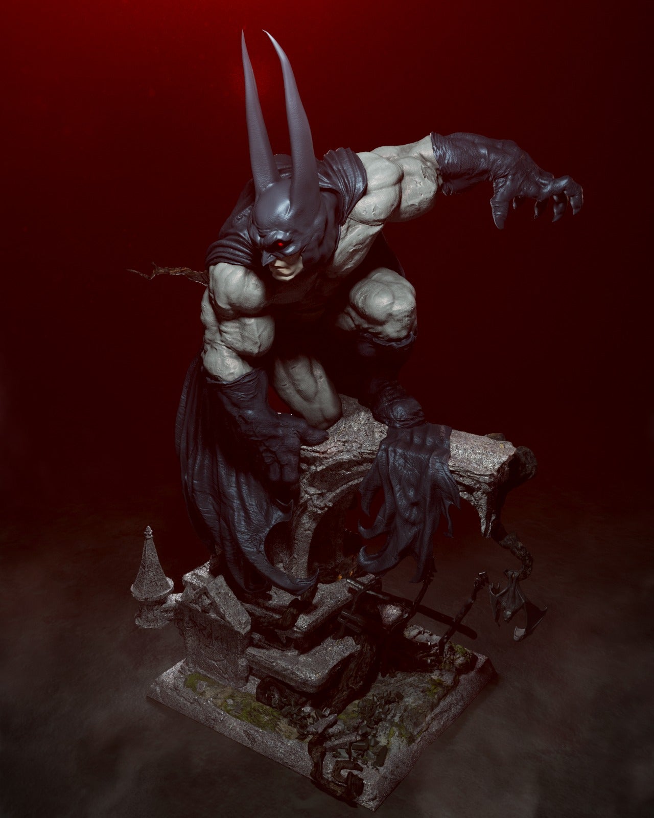 Batman Vampire - CA 3D Studios - Dark Forge Arts