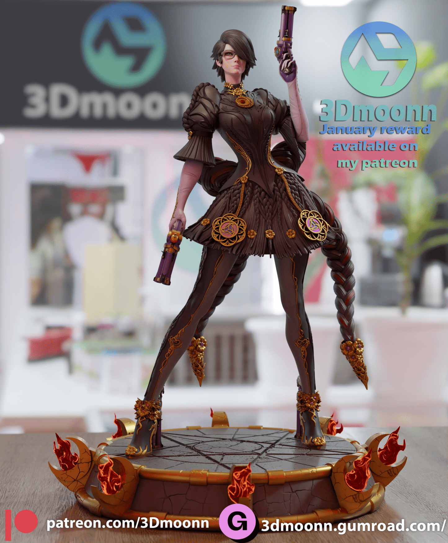 Bayonetta - 3DMoonn - Dark Forge Arts