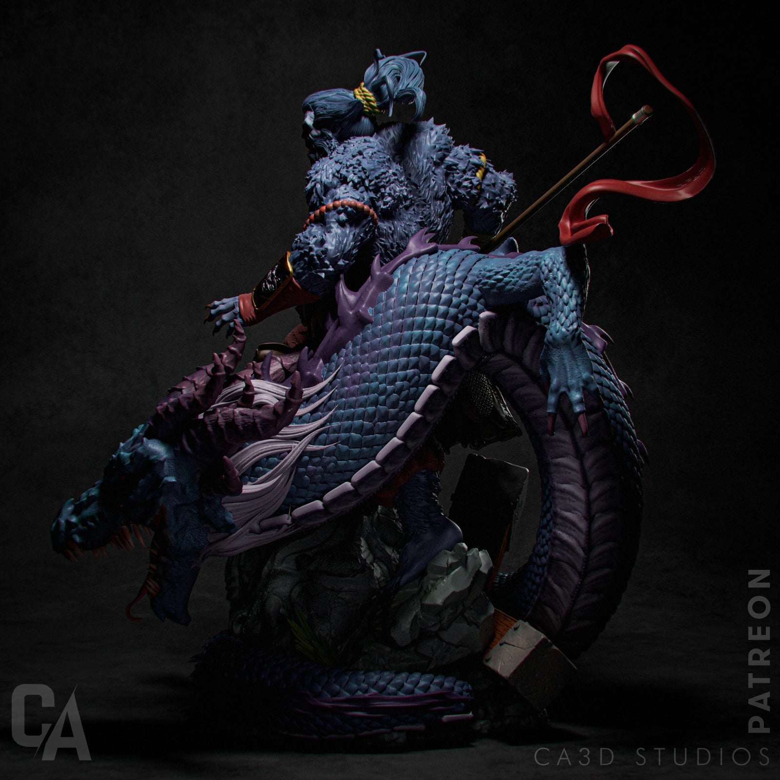 Beast Samurai - CA 3D Studios - Dark Forge Arts