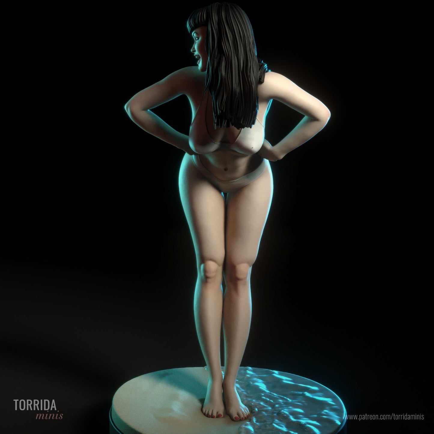 Bettie Page v2 - Torrida Minis - Dark Forge Arts