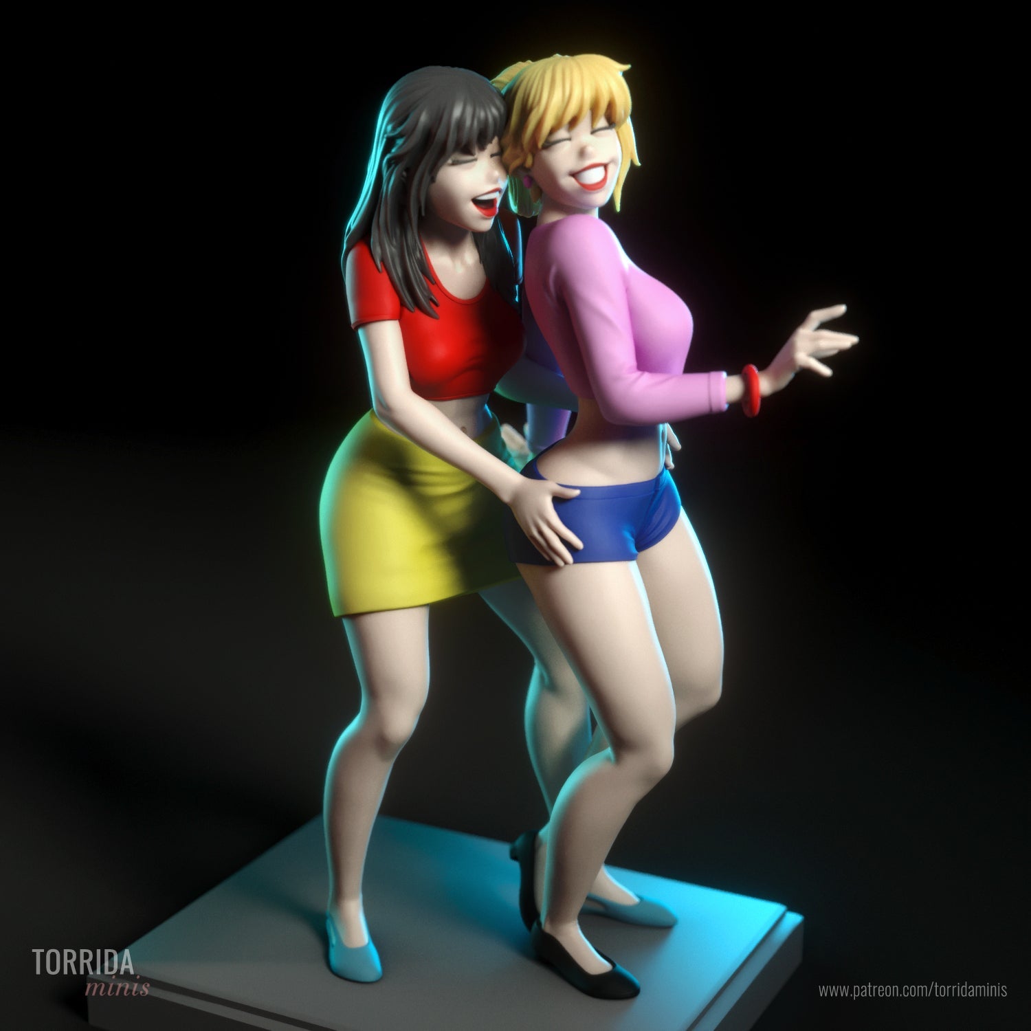 Betty and Veronica - Torrida Minis - Dark Forge Arts