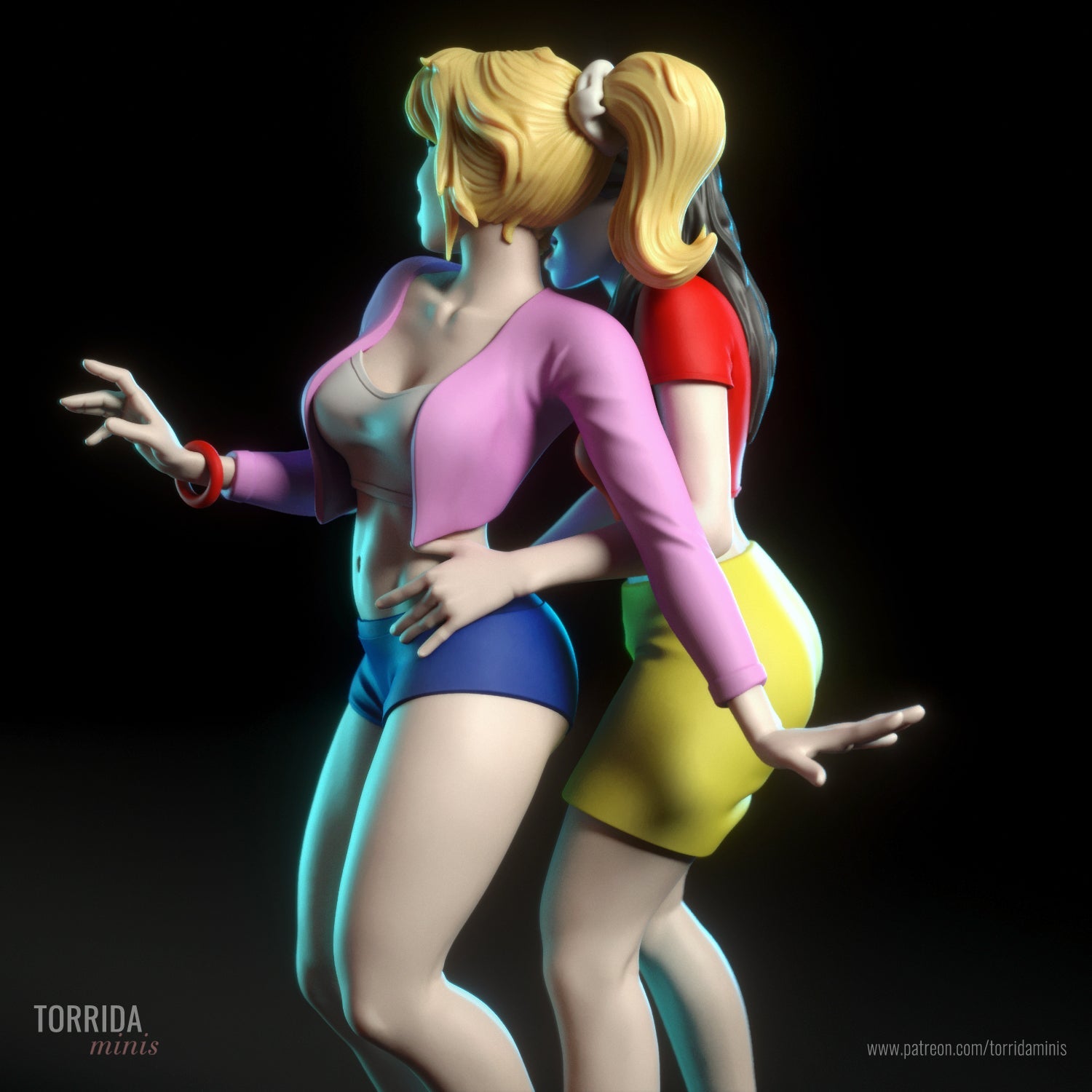 Betty and Veronica - Torrida Minis - Dark Forge Arts