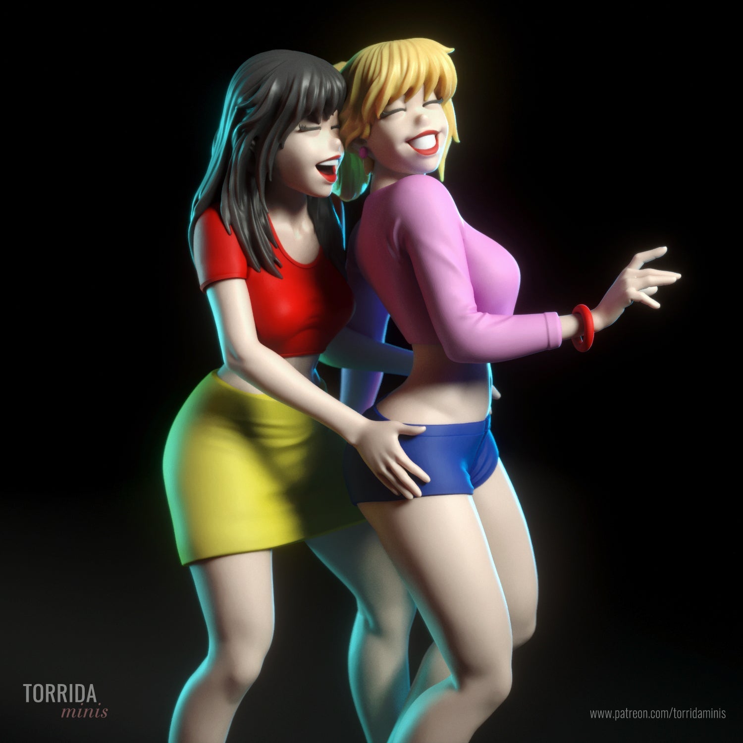 Betty and Veronica - Torrida Minis - Dark Forge Arts