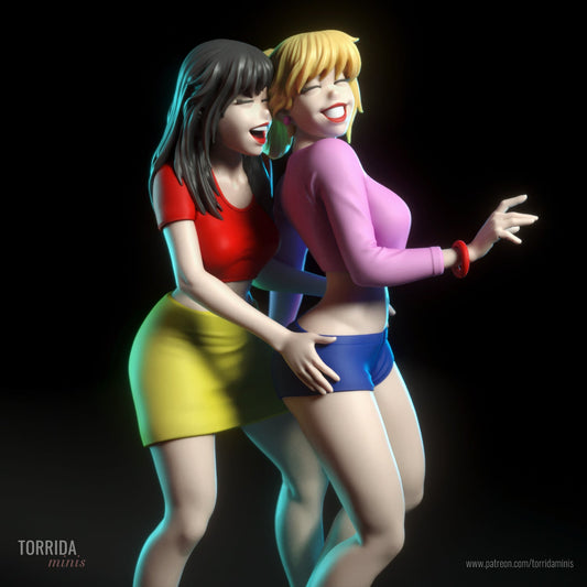 Betty and Veronica - Torrida Minis - Dark Forge Arts