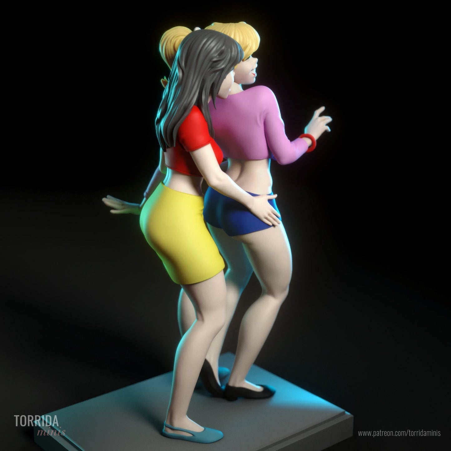 Betty and Veronica - Torrida Minis - Dark Forge Arts