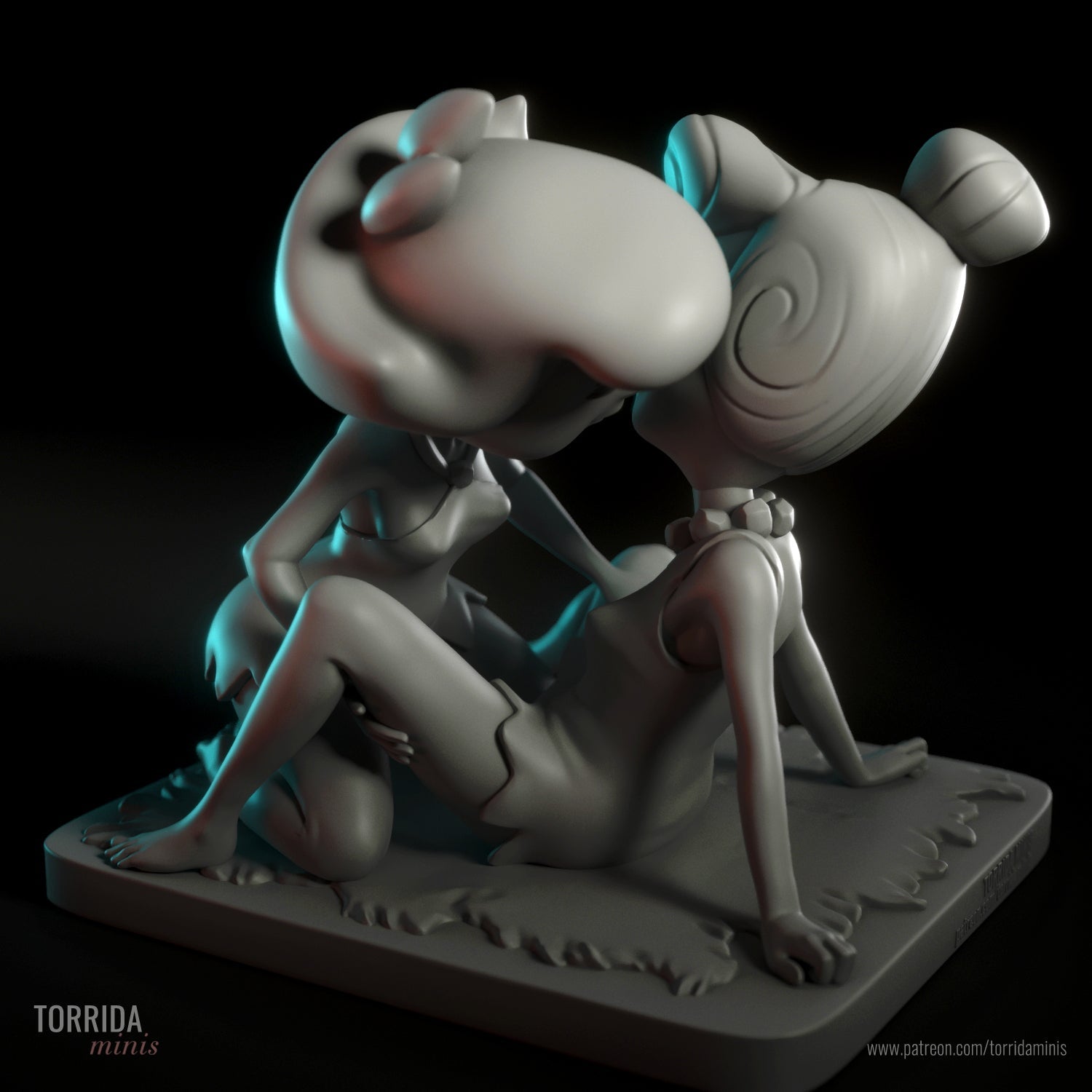 Betty and Wilma - Torrida Minis - Dark Forge Arts