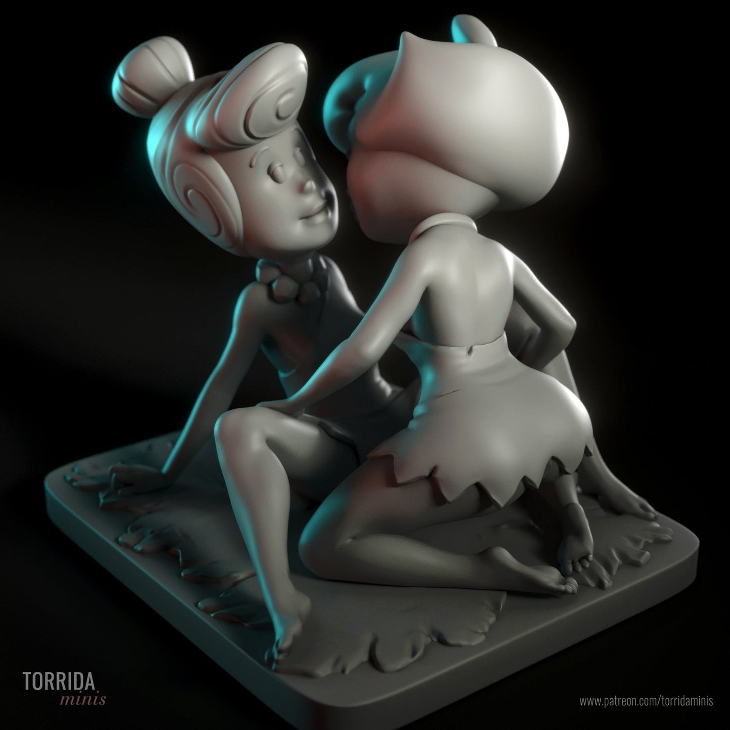 Betty and Wilma - Torrida Minis - Dark Forge Arts