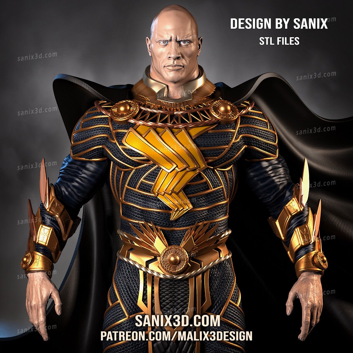 Black Adam - Sanix3D - Dark Forge Arts