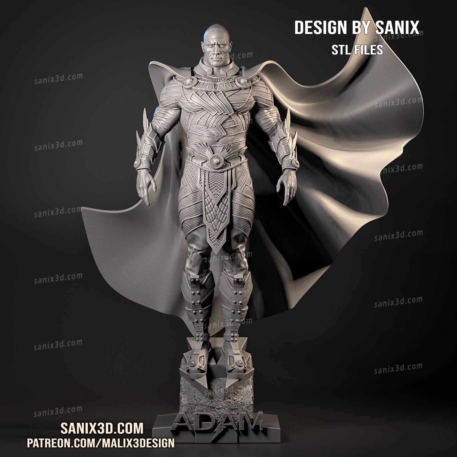 Black Adam - Sanix3D - Dark Forge Arts