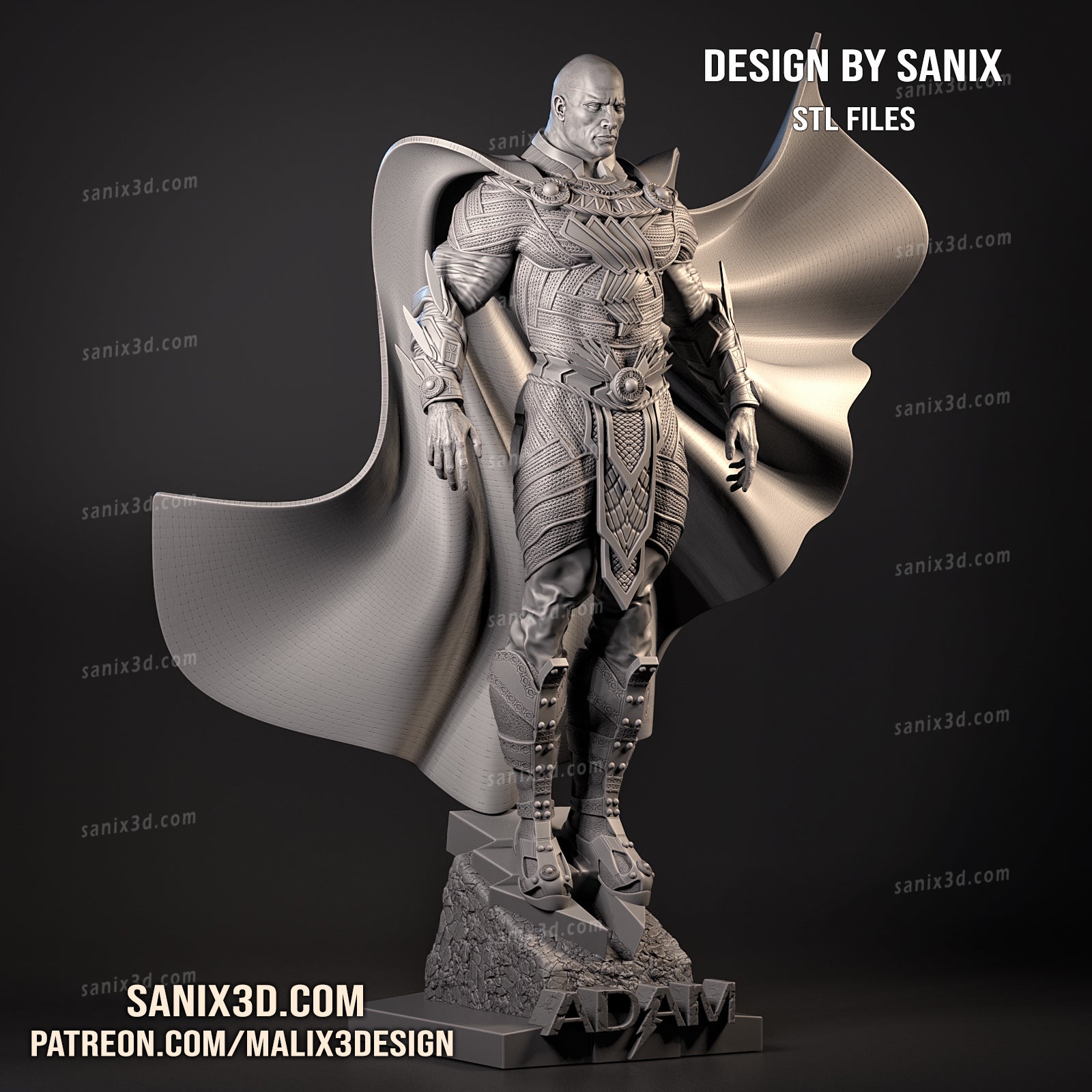 Black Adam - Sanix3D - Dark Forge Arts