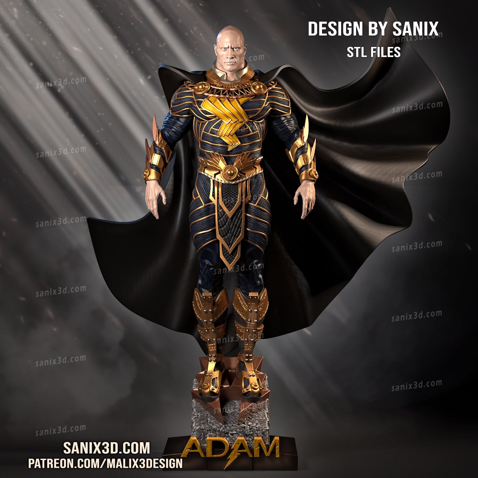 Black Adam - Sanix3D - Dark Forge Arts
