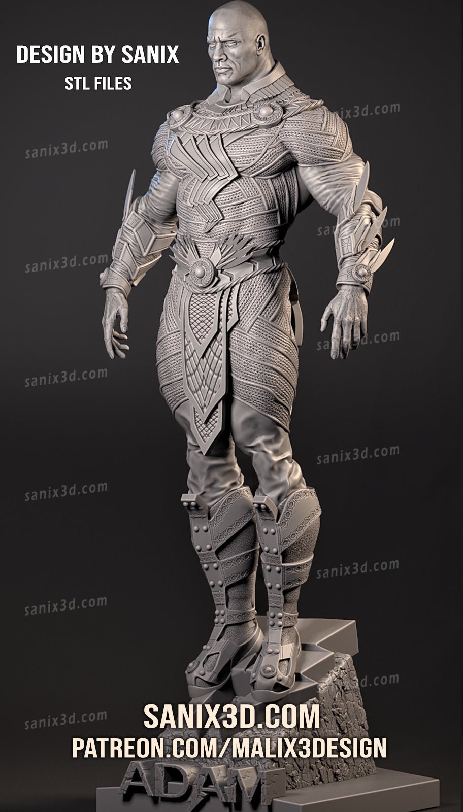 Black Adam - Sanix3D - Dark Forge Arts