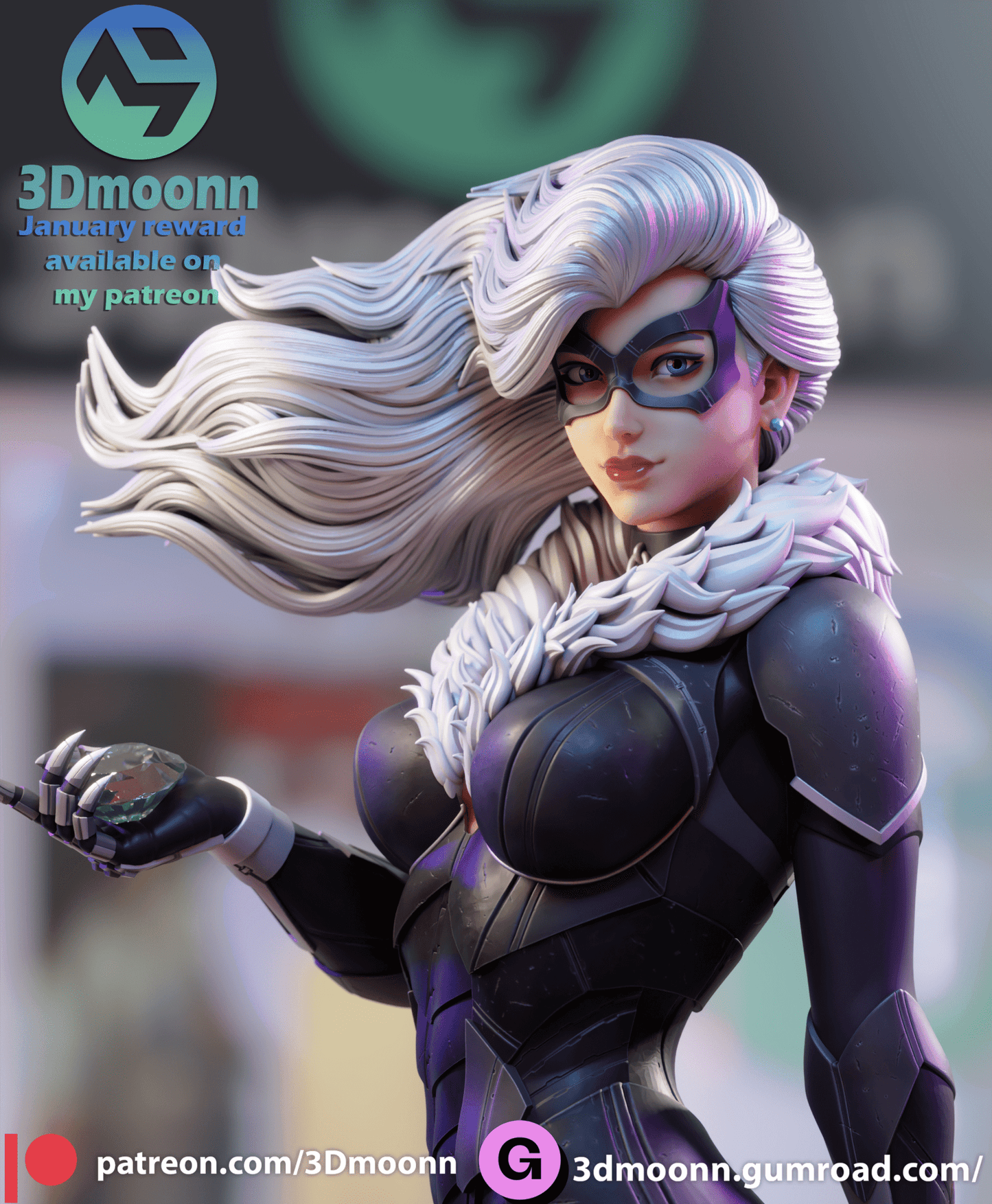 Black Cat - 3DMoonn - Dark Forge Arts